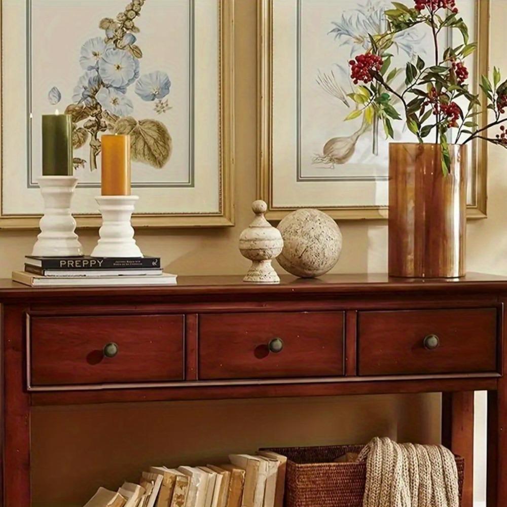 8pcs Zinc Alloy Material Cabinet Knobs, 1.20*0.82 Inches,  Hardware Round Pull Tool for Kitchen Cabinet and Drawer Dresser Knobs with Two Size Screws