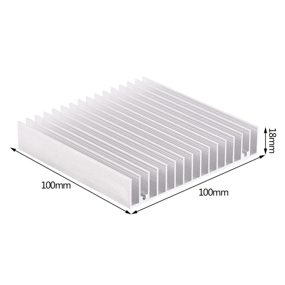 Heat Sink 100*100*18mm Heatsink Aluminum Good Thermal Conductivity LED Heat Sink with 16 Fins Cooling Fin Semiconductor Devices