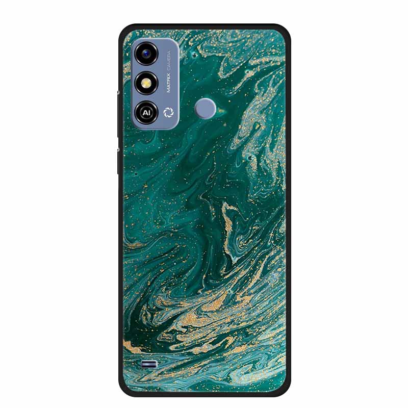 Soft Silicone Cover For ZTE Blade A53 / A53Pro / A53Plus Case Marble TPU Black Protector Case for ZTE Blade A53 Plus Cover Funda