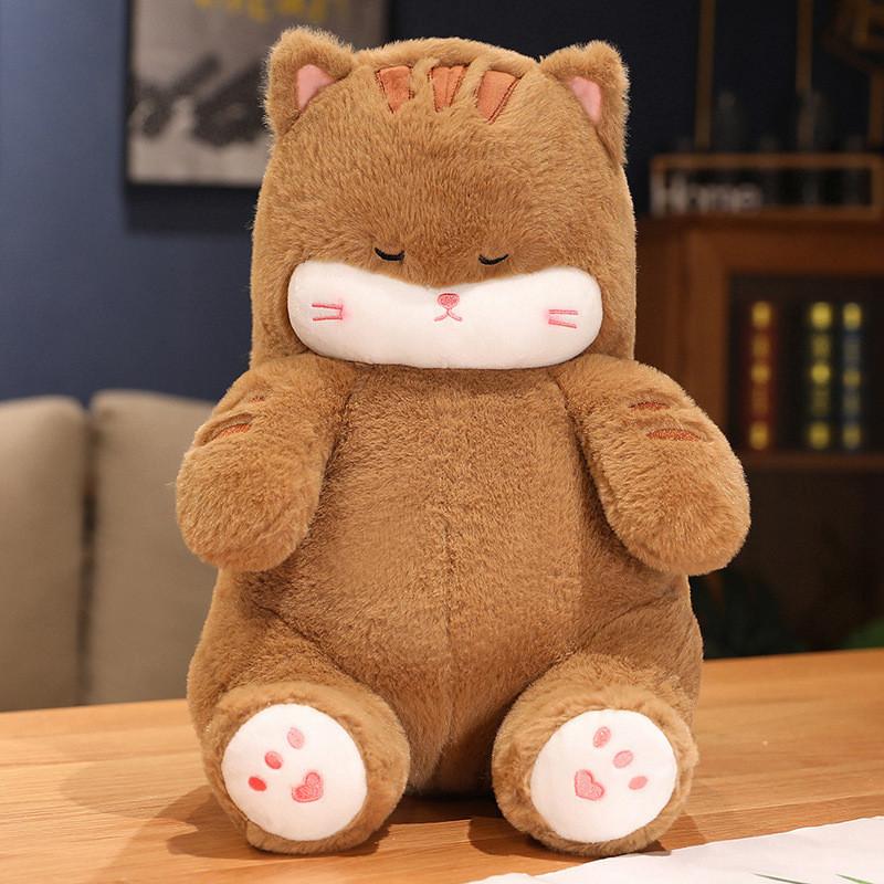 Cat Plush Sleepy Toy Cartoon Stuffed Doll Bedroom Animal Decoration Gift Kids