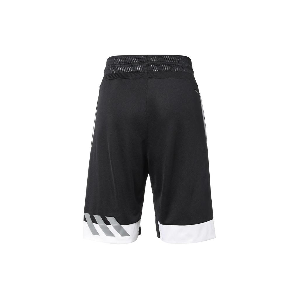 Adidas Basketball Shorts Men's Black Moderate Straight Fit Pants DZ5819