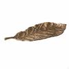 Leaf Tray Cast Aluminum Metal Dish Textured Decorative Catchall for Coffee Table,