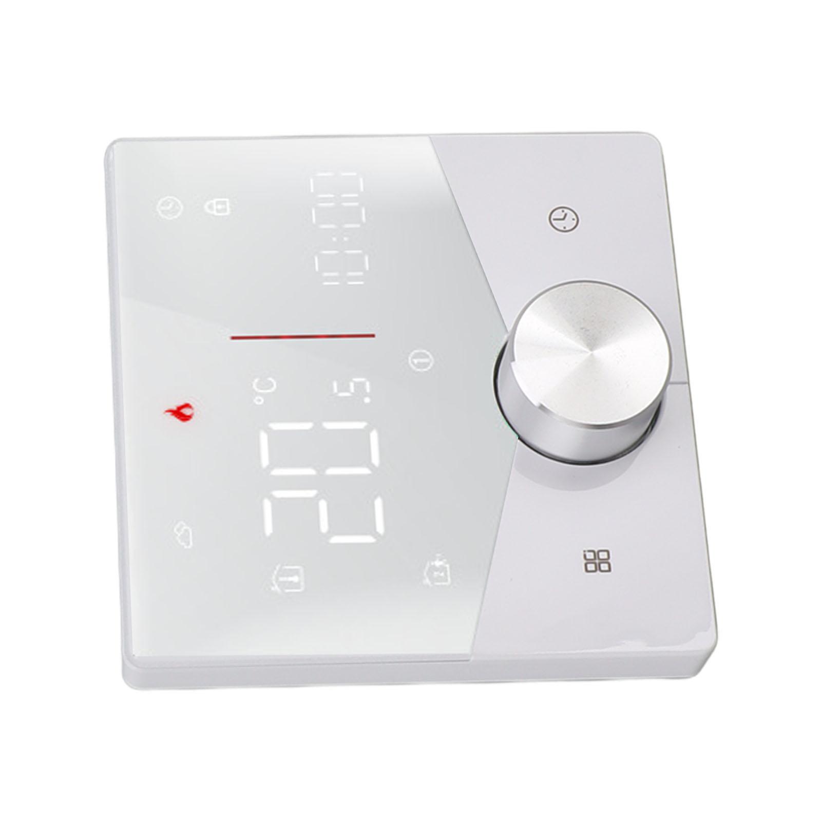 Smart Thermostat Knob Design LCD Color Display Panel Digital Thermostat for Sauna Room Underfloor Heating System