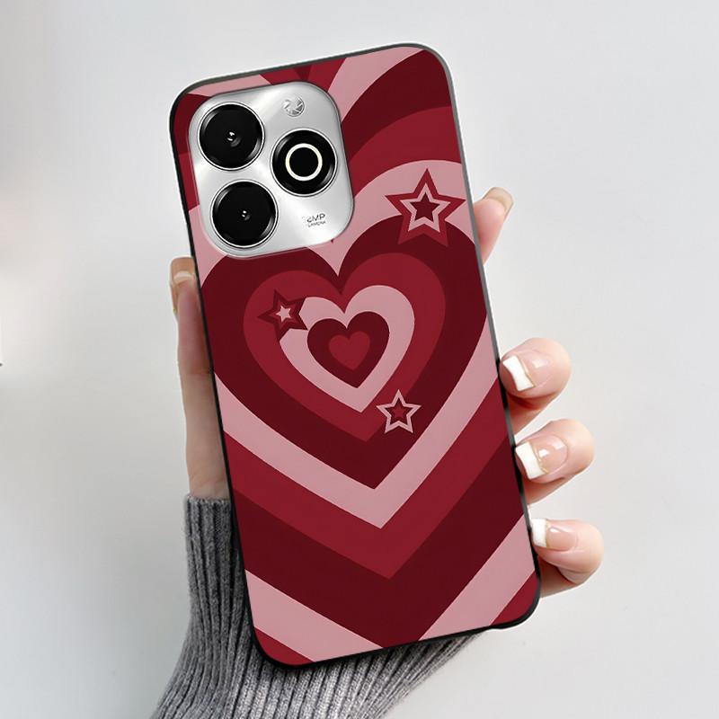 Phone Case For Umidigi G100X / G9X Case Luxury Cute Love Heart Rabbit Cartoon Funny Cover Black Soft Silicone Protective Casing