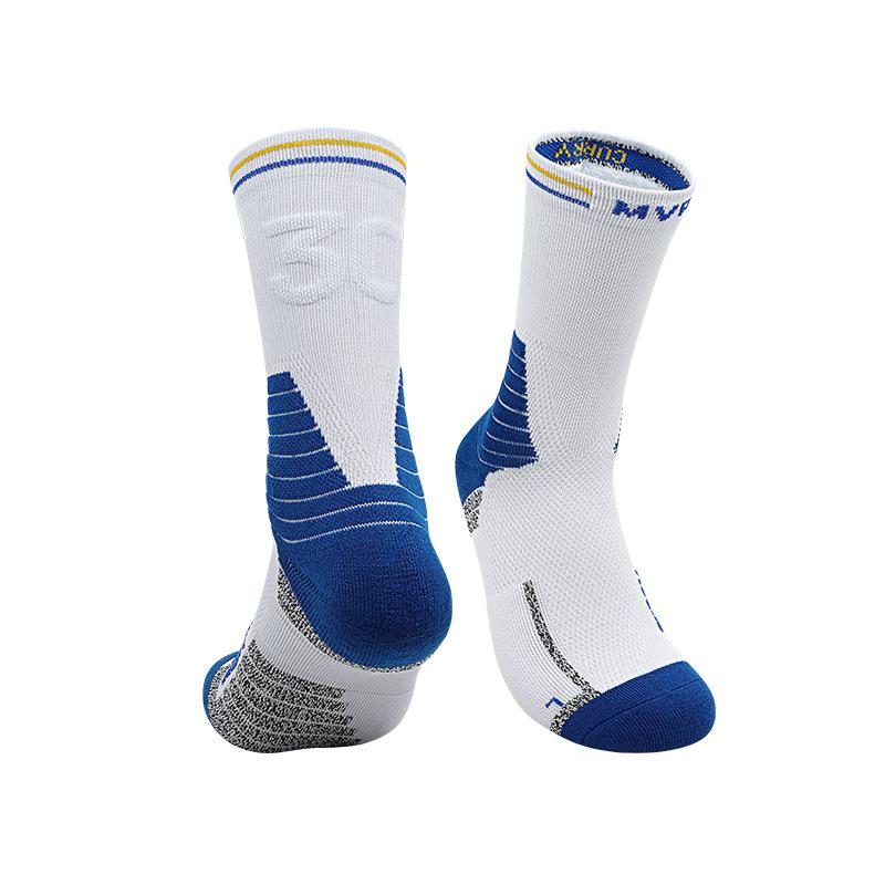 Summer Adult Towel Bottom Professional Basketball Socks Men'S Sweat-Absorbing Sports Socks Number Non-Slip Elite Socks Men'S