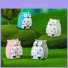 Large Resin Owl Figurine Cute Cartoon Animal Decor Ideal For Diy Garden Miniature
