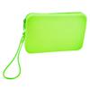 Large Capacity Silicone Cosmetic Organizer Solid Color Portable Makeup Pouch  for Outdoor