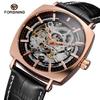 Forsining Style Men'S Fashion Casual Hollow Waterproof, Fully Automatic Mechanical Watch