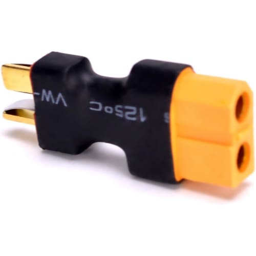 Boladge 2 Pairs T-Type Plug to XT60 Adapter Connectors, Male to Female Converter Adapter for RC LiPo Battery Chargers