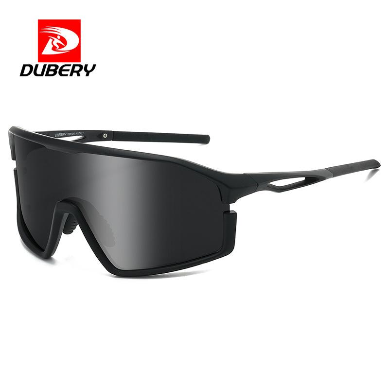DUBERY Colorful sports cycling polarized sunglasses with large frames and UV protection D360
