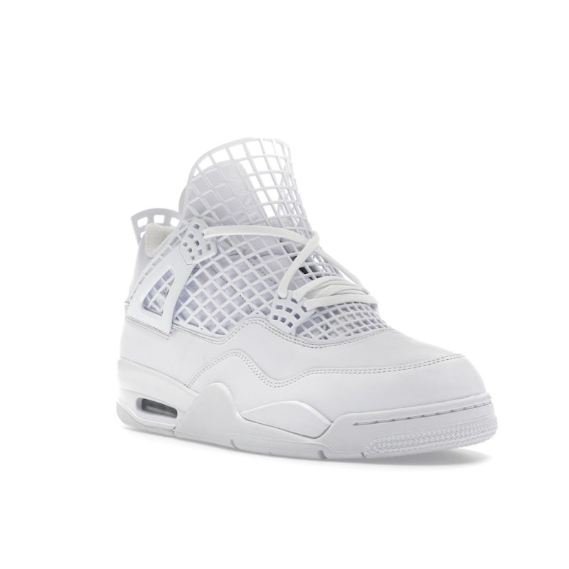 Air Jordan 4 Retro Net - White Women Sneakers Phantom Metallic-Gold FN7251-107