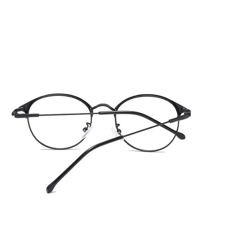 Herren Runde Anti Blaulicht Kurzsichtigkeitsbrille Damen Metall Myopie Photochromatische Korrektionsbrille 0 -0.5 -0.75 -1.0 Bis -6.0