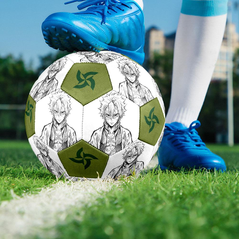 1pc Demon Slayer Kimetsu no Yaiba Soccer Ball Size 5 Indoor Soccer Ball Fashion Colorful Backyard Game - Great For Sports Fans Gift HE24