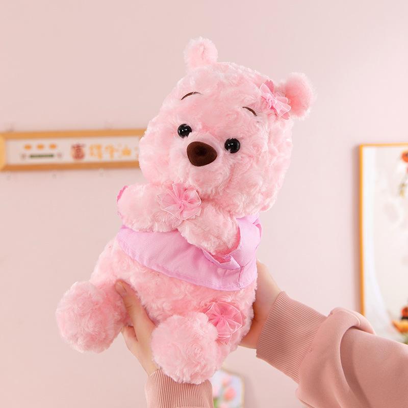 Cute Sakura Winnie the Pooh Doll Plush Toy Children's Girl Doll Birthday Gift Gift