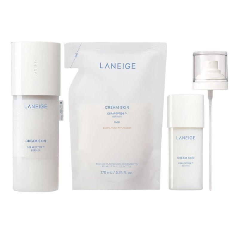 

LANEIGE Cream Skin Cerapeptide Refiller Bundle (170ml + 170ml + 50ml + Mist Pump) set (170ml + 170ml + 50ml + Mist Pump)