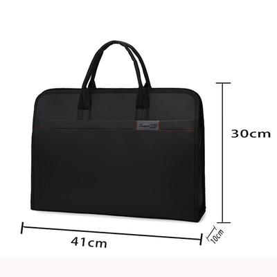 Men's Waterproof Oxford Cloth Conference Briefcase - Large Capacity, Zippered File Folder