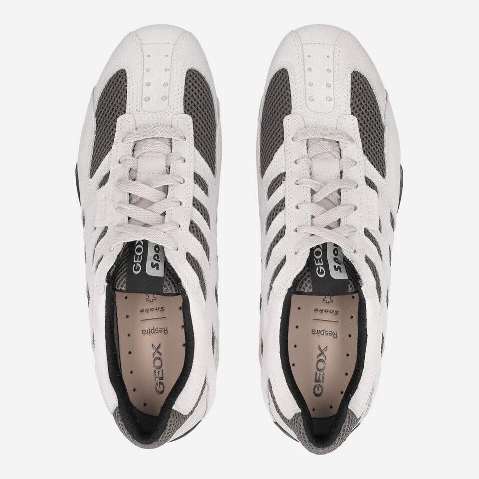 Geox Snake Original Men's Sneakers (U55MNA02214) White/dark Grey