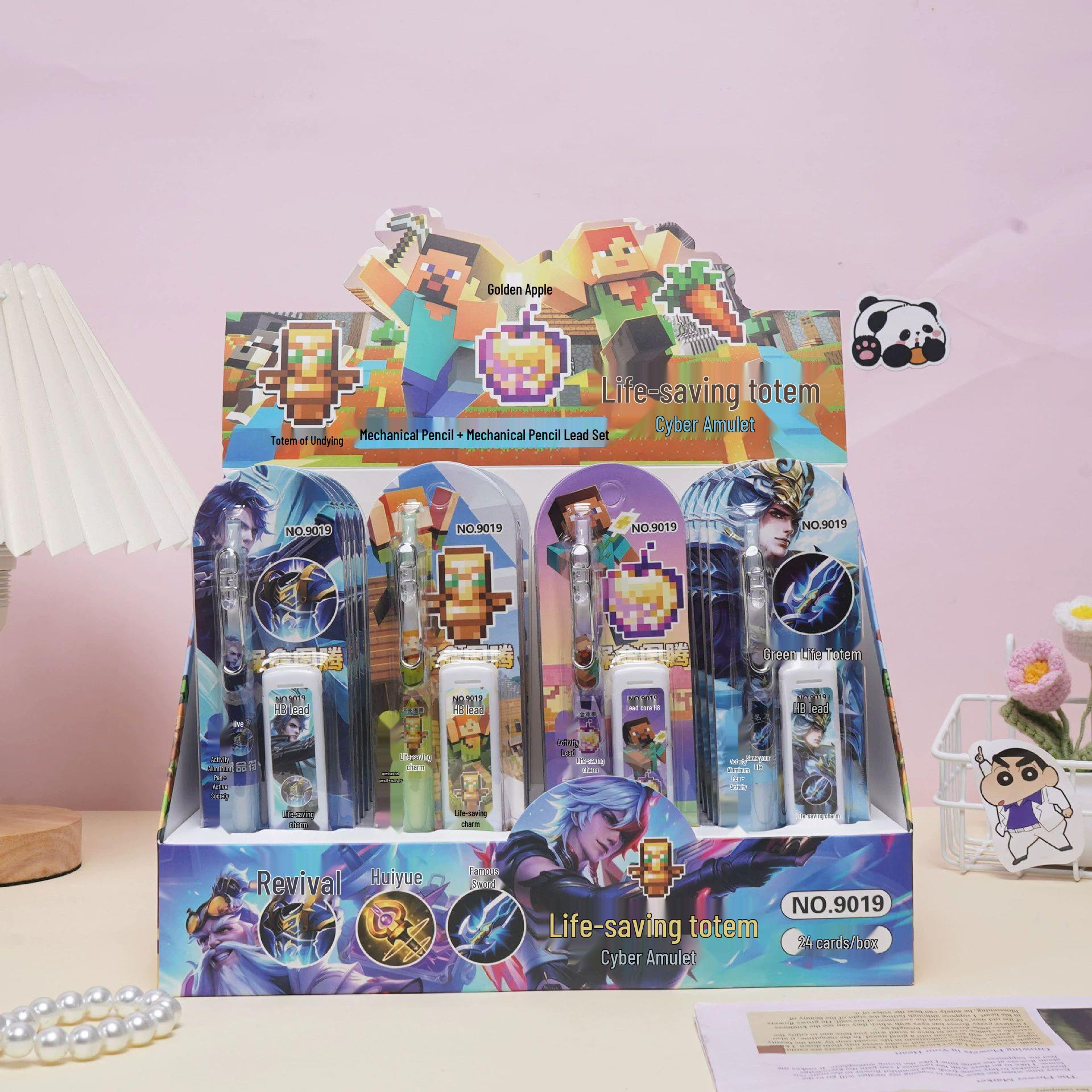 Cute Cartoon Bear Mechanical Pencil Set - Chinese Style Stationery for Students 2025