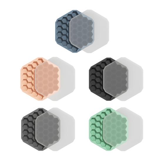 Silicone Ice Cube Trays with Lid 37 Grids Honeycomb Style Ice Cube Molds for Whiskey Cocktails Reusable Ice Maker Family Party Bar Essentials