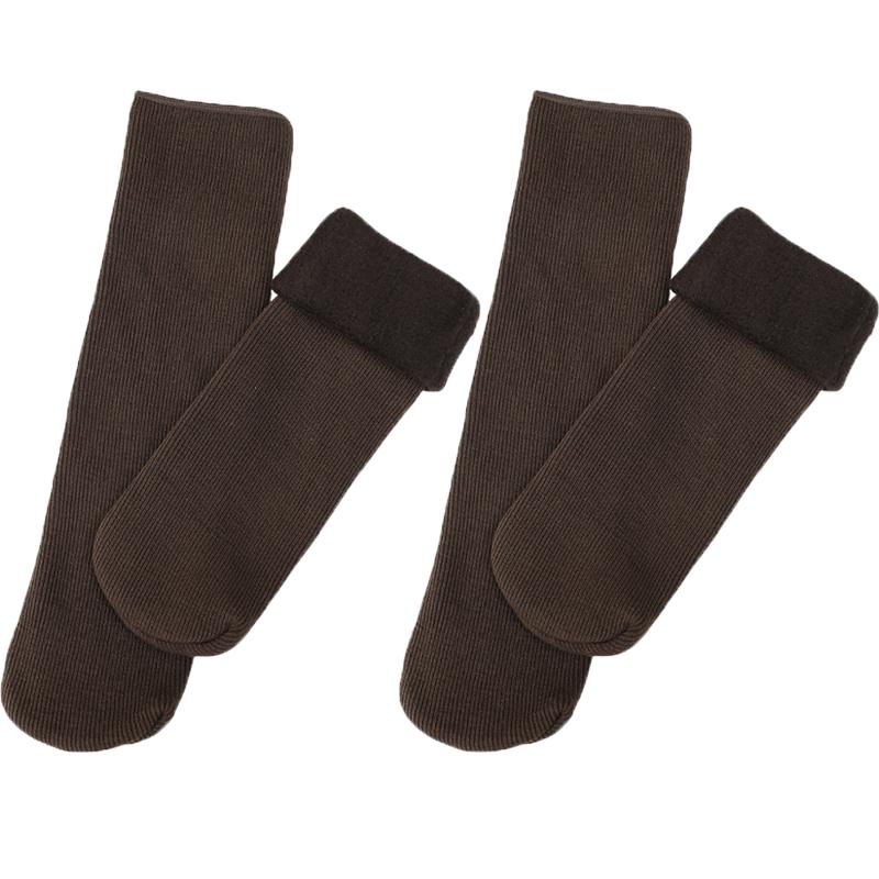 

2/1 пары зимних кашемировых утепленных носков для женщин, хлопковые термоноски из шерсти, теплые чулки для дома, спальные сапоги для снега, махровые носки 1pair