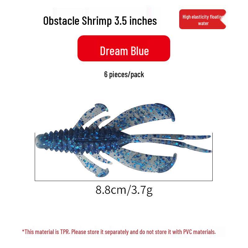 Dongding - Bas Avı İçin Engel Karides Yumuşak Yem, Teksas Rig Arama Yemi