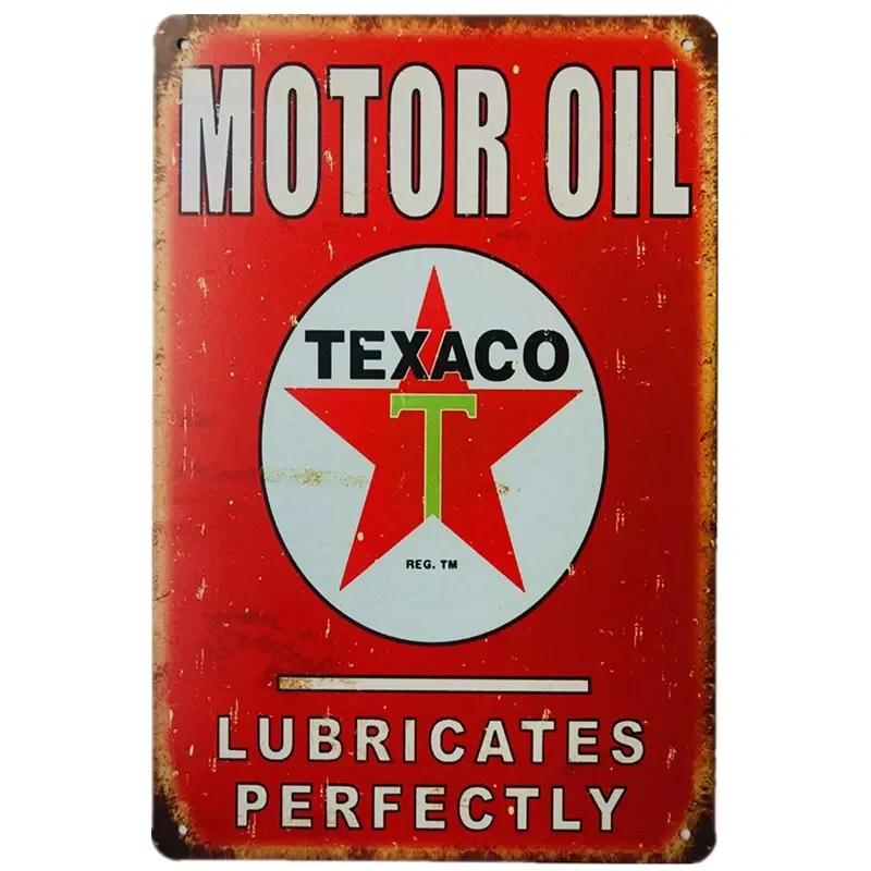 Vintage Car Gas Oil Harvest Classic Rusty Metal Sign Multi-tin Sign Garage Wall Decoration Motorcycle Repair Shop Decoration