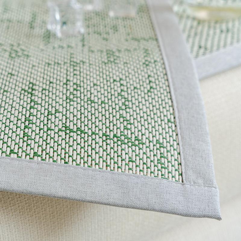 Summer New Light Luxury Ice Rattan Mat Sofa Cushion Cover Cloth Summer Ice Silk Mat Fixed Non-Slip Seat Cushion