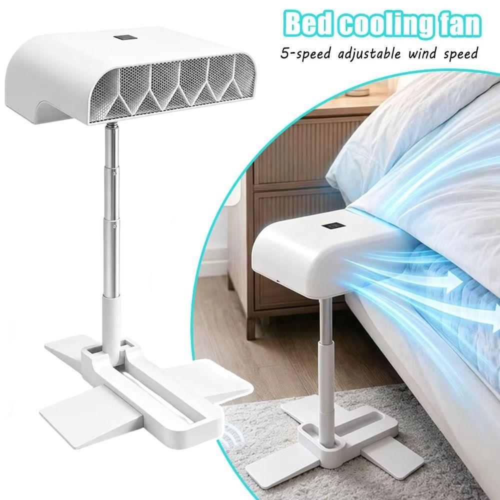 5 Adjustable Wind Speeds Bed Air Circulator Bed Circulation Fan For Sleeping