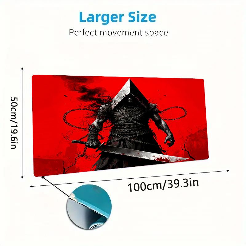 Pyramid Head Print Cushion Non-slip Laptop Tablet Big Mousepad XXL Mat Mini PC Playmat With Lock edge