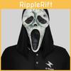 Terrifying Scream Cracked Mask Halloween Costume Horror Party Face Covering Accessory
