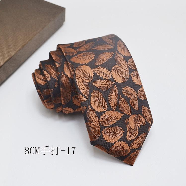 Formal Shirt Business Tie Wedding Banquet Men's Polyester Hand-tied Long Tie