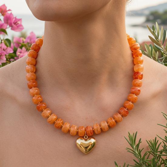 Klobiger Bunter Perlen-Choker Harzperlen-Halskette Boho Urlaubs-Halskette für Damen Tägliches Tragen Sommer Strandurlaub Schmuck