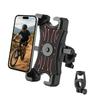 BeGrit Bicycle Phone Handlebar Mechanical Secure Compatible with Road Cross and City Bikes Holder, Mount, One-Touch Attachment, Lock, Four-Pawl