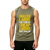 Men's Sleeveless Casual Tank Top Muscle Fit Crew Neck Printed Graphic Labor Day Shirt Summer Workout Gym Vest