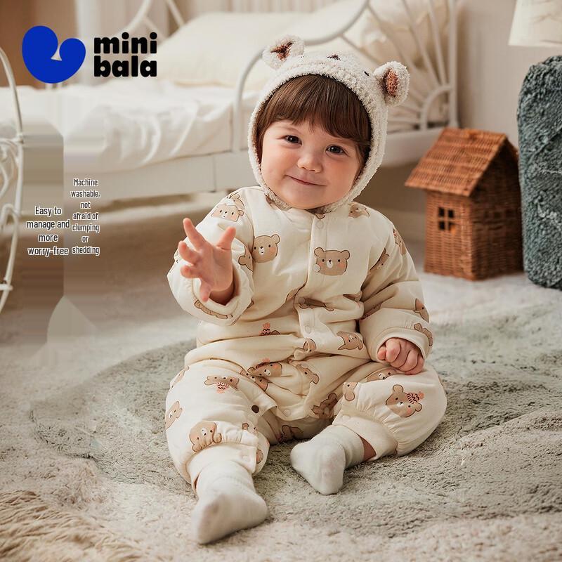 Minibala Pure Cotton Infant Thermal Jumpsuit 73