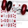 Nail Art Stickers Ins Valentine's Day Glitter Bear Heart Cupid's Arrow Back Adhesive Nail Stickers