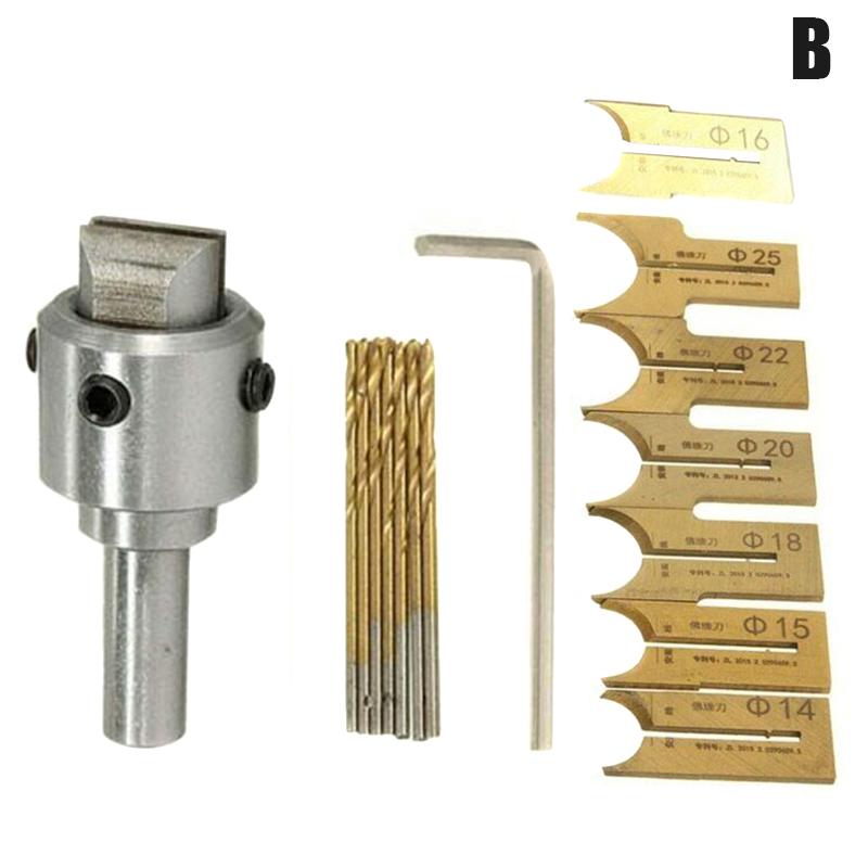 Wooden Beads Making Machine Kit Beads C-shaped Drill Bit Milling Cutter DIY Hand Crafts Bead Maker Planer Woodworking Tool