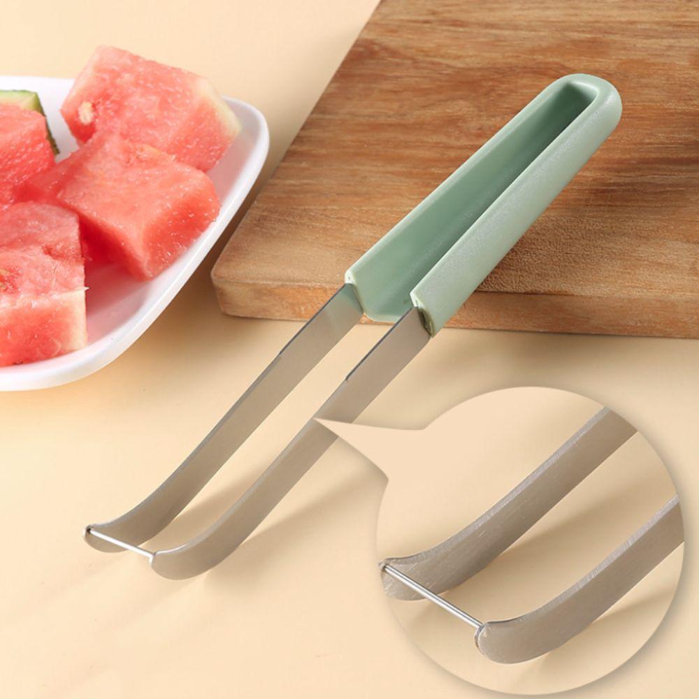 Integrated Watermelon Cutter Set Stainless Steel Watermelon Slicer Melon Pulp Separator  Fruit Shop