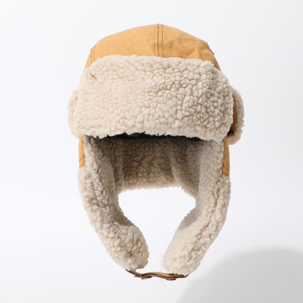 Winter Cold And Warm Lei Feng Hat Women'S Fleece Thickened Lamb Fleece Ear Protection Men'S Outdoor Versatile Hat
