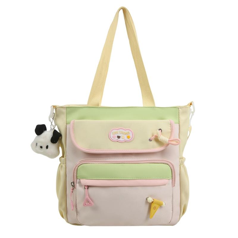 Schoolbag Japanese contrasting colors ins schoolbag female high value sweet large capacity middle and high school students tutoring bag Mori backpack