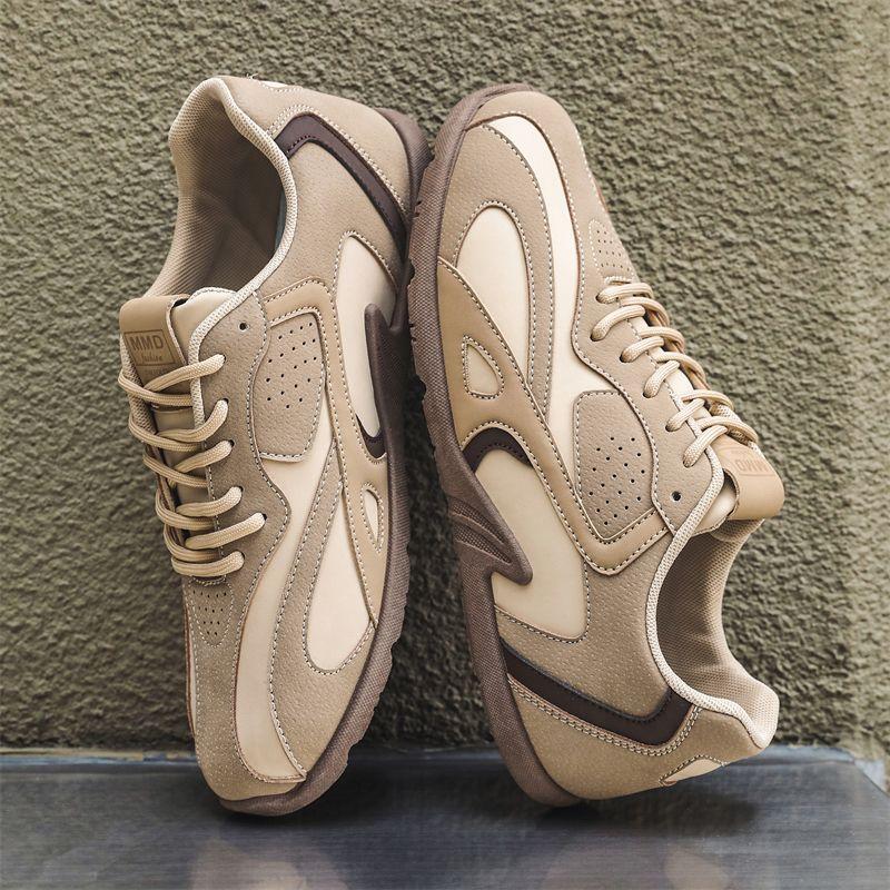 Trend upgrade comfortable versatile soft-soled Forrest Gump shoes 2025 autumn new breathable couple high-value leather trendy shoes