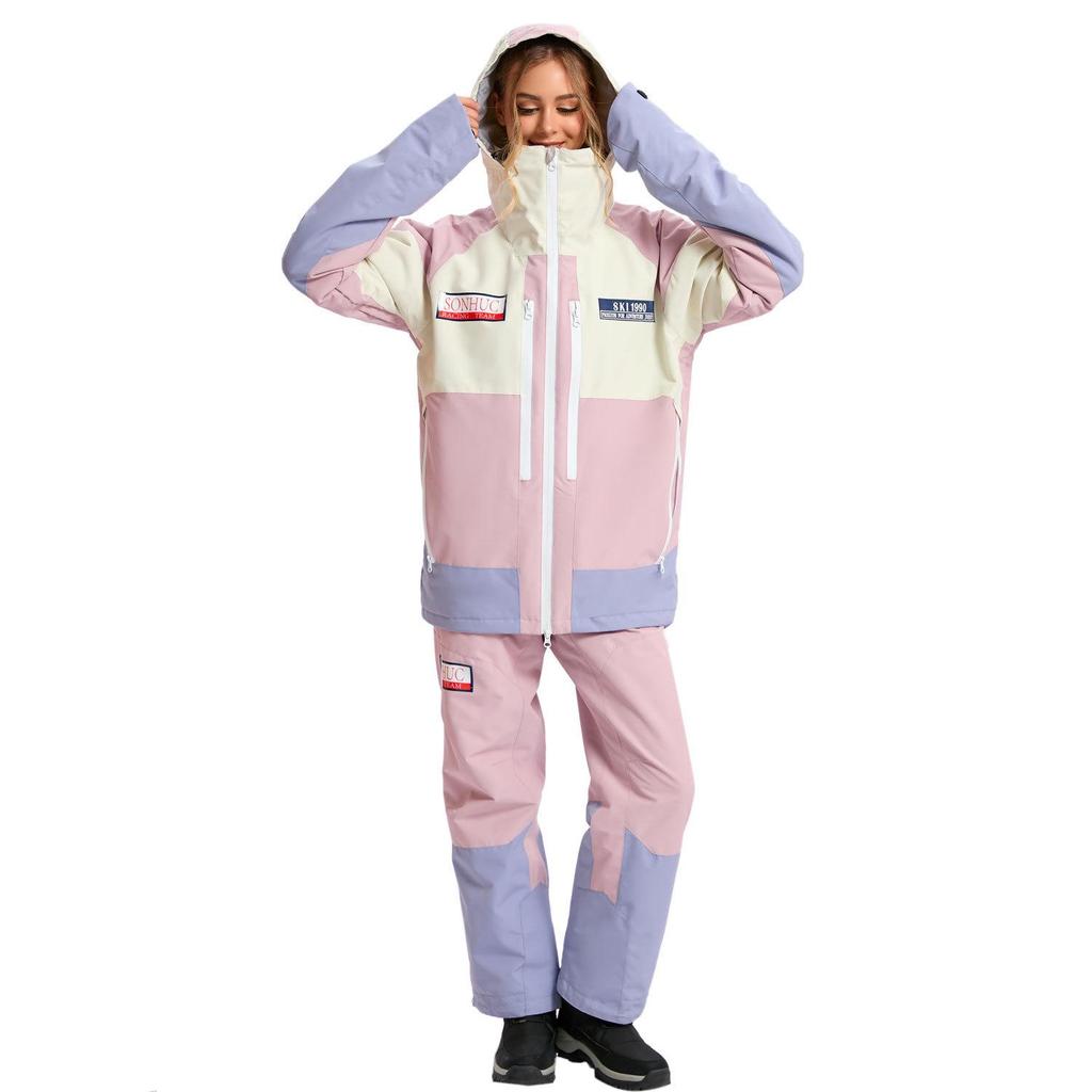 Unisex Ski Suit Set: Windproof Waterproof Warm Jacket & Pants for Single/Double Board