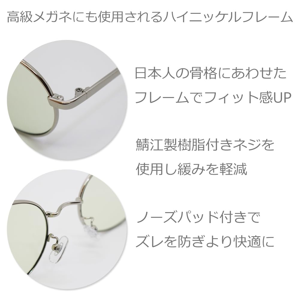 Eight Tokyo Sunglasses for Men and Blue Light for UV Round by a Sabae Women, Blocking, Driving, Fishing, Computers, Smartphones, Protection, Glasses,