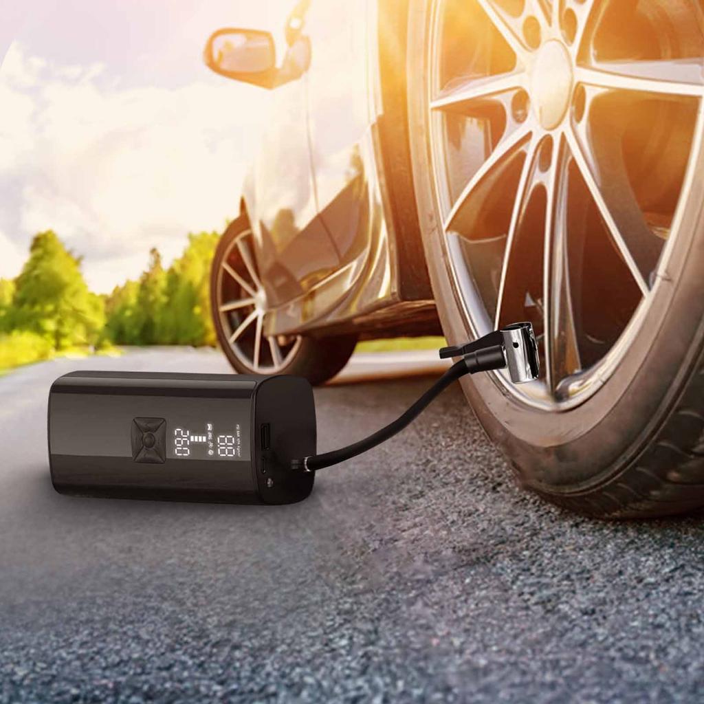 Tire Inflator 150PSI Portable Compressor,for Car Tires With 6000mAh Battery
