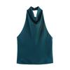 Vestido Midi de Manga Larga con Cuello Solapa Ajustado para Mujer Vestido de Tirantes Sedoso