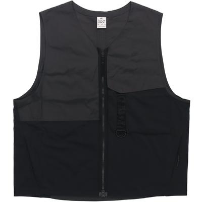 Spor Giyim Teknik Paket Fermuarlı Kolsuz Ceket Erkek Dış Giyim Siyah DM5535-060
