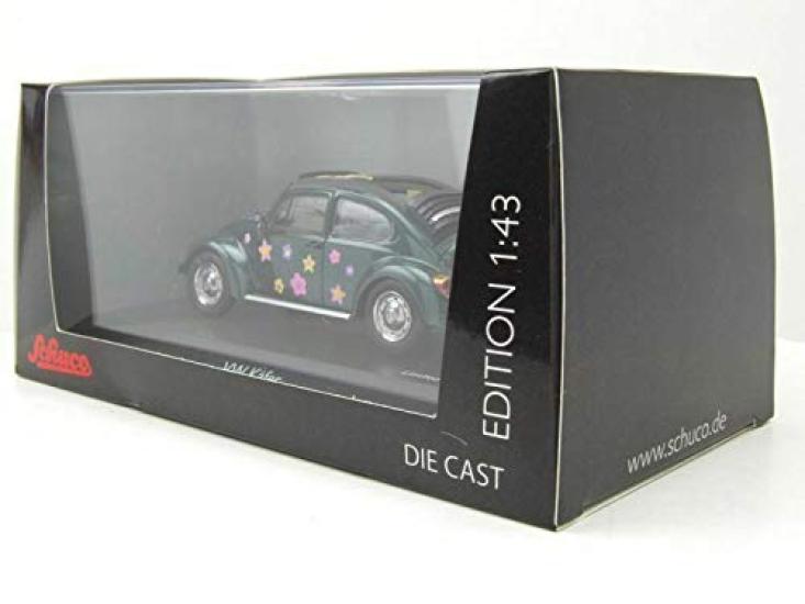 VW Beetle Open Roof Flower Green Schuco/Schuco