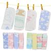 [8-Pack] Baby Carrier Drool Covers/Pads, 100% Cotton, 8-Layer Gauze, Fluffy, Ergobaby, Beco, BabyBjorn, Baby Carrier, Stroller, Car Seat, Baby Sling C