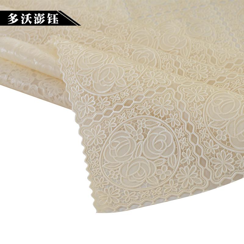 Factory Direct Sales Internet Celebrity Tablecloth Leave-In Waterproof, Oil-Proof And Scalding Rectangular Dining Table Cloth Tablecloth Lace Coffee