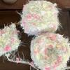 DIY Knitting Knitting Pastoral Style Mixed Yarn Handmade Crochet Mixed Floral Weaving Multi-Color Mix Soft Faux Mink Cute 50g